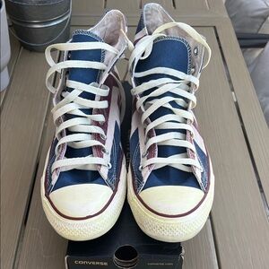 Converse Chuck Hi UK Flag size 12M/14W